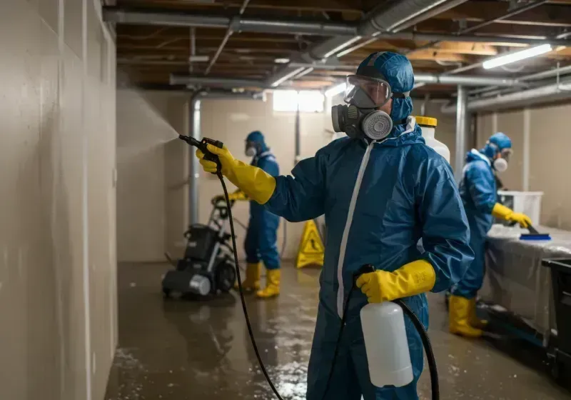 Basement Sanitization and Antimicrobial Treatment process in Wenonah, NJ