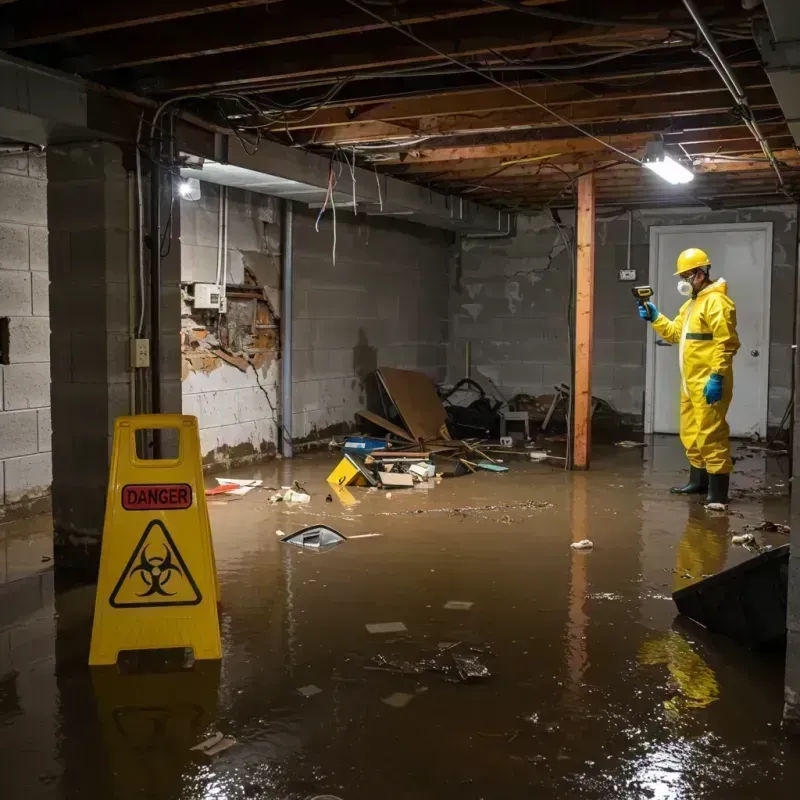 Flooded Basement Electrical Hazard in Wenonah, NJ Property